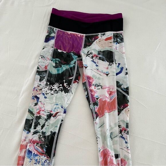 NWOT Lululemon Speed Tight III Luxtreme Pigment Wave Print Leggings, Size 2 - Picture 10 of 11